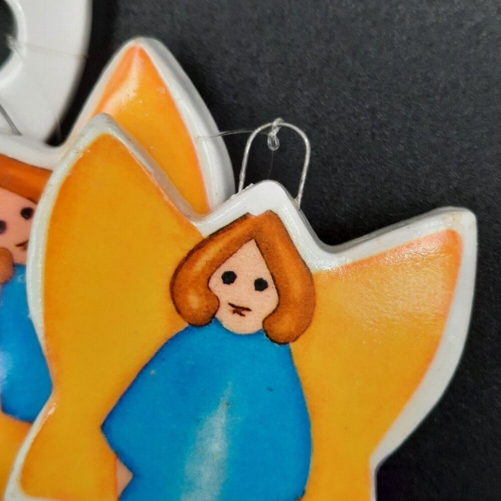 Vintage Treenkles 1984 Beachcombers Angel Tree Chimes Porcelain Decoration - Picture 4 of 7